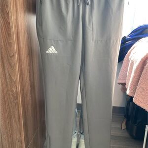 Adidas White Woven Pants